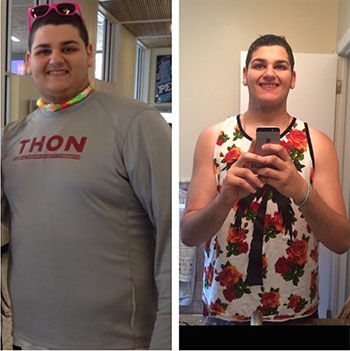 Ellman shows off his weight loss progression from THON 2014 to 2015