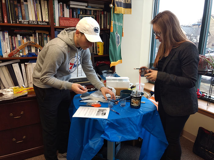 Enactus students experiment with  used coffee grounds