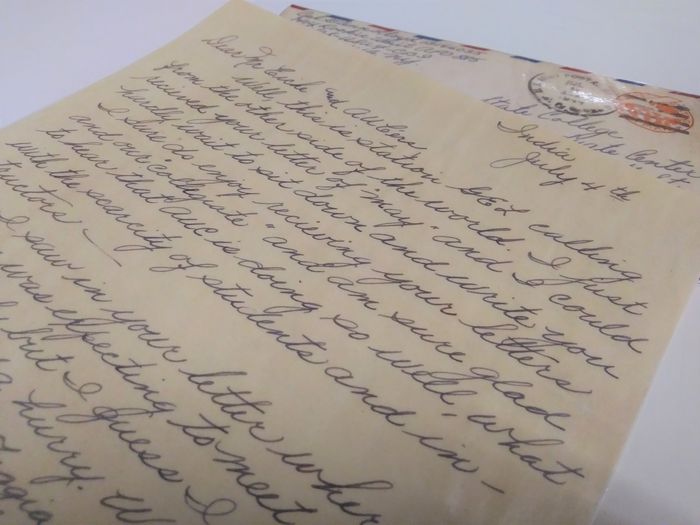 WWII letter from Penn State Altoona student