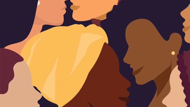 A graphic showcasing women of different ethnicities