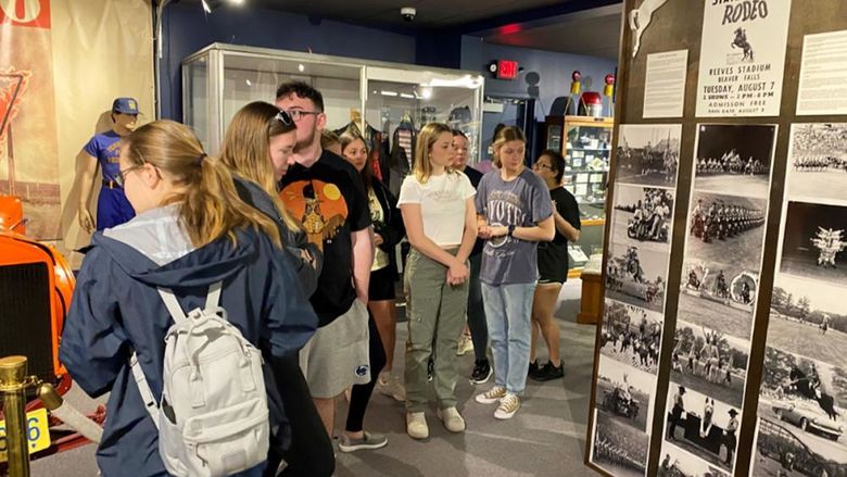 Students explore the Pennsylvania State Police Museum