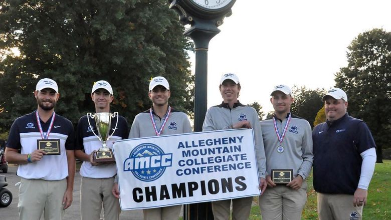 Penn State Altoona's 2023 champion golf team