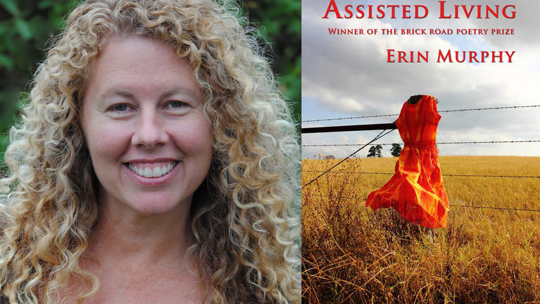 Erin Murphy and the cover of her book, Assisted Living