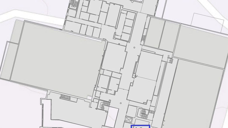 URCAF Map—Second Floor, Adler Athletic Complex