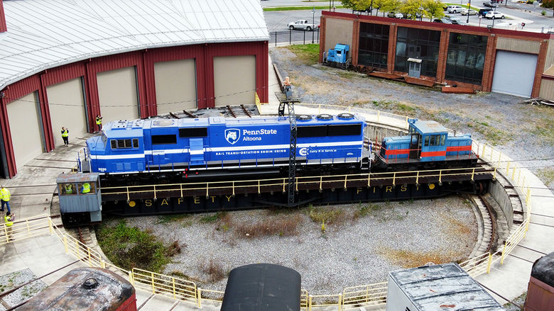 Locomotive PSU 2020 at the Altoona Roundhouse
