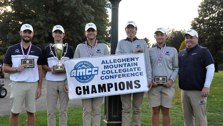 Penn State Altoona's 2023 champion golf team