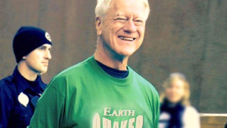 George Lakey in a green shirt