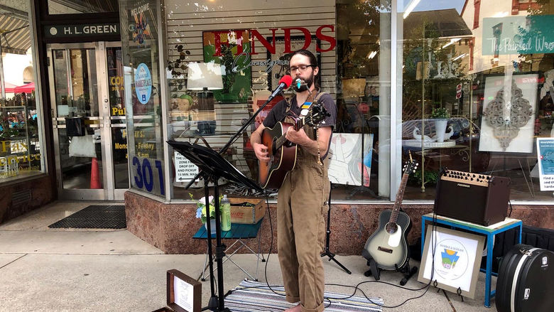 J.T. Temchack performs at Third in the Burg in Hollidaysburg, PA