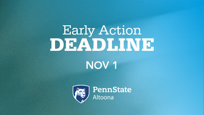 Early Action Deadline Nov. 1