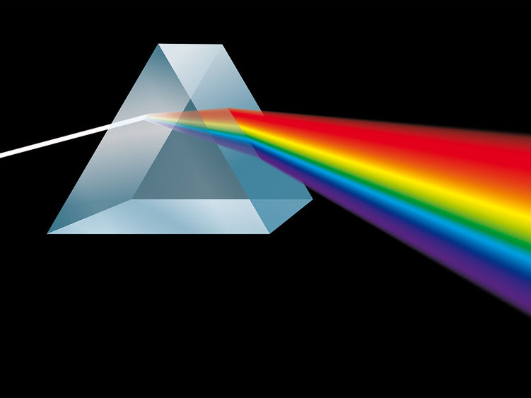 Images inspired by the cover of Dark Side of the Moon by Pink Floyd