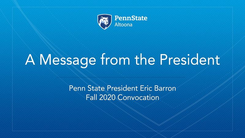A Message from President Barron