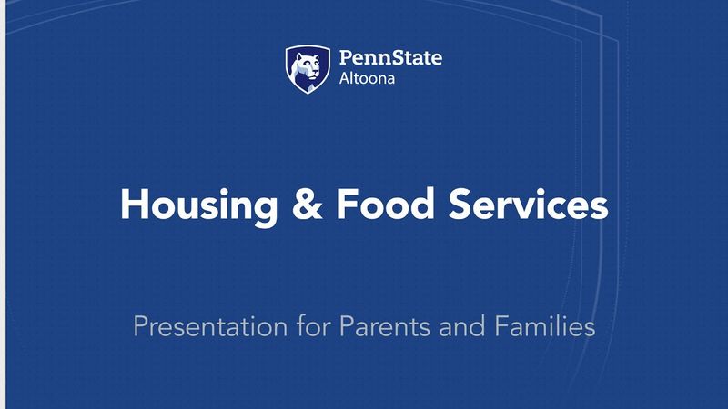 Housing and Food Services | NSO Presentation