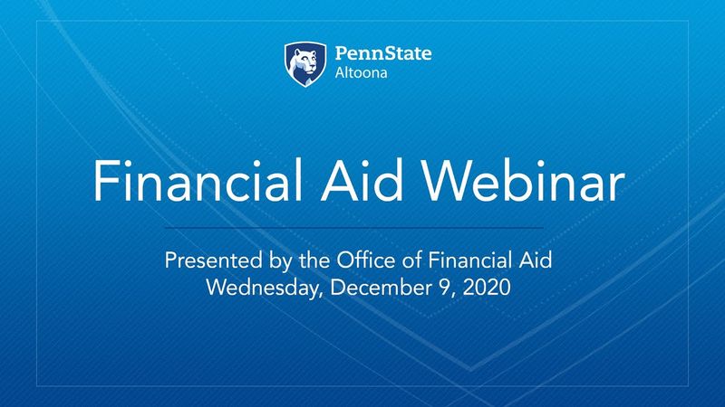 Financial Aid Webinar