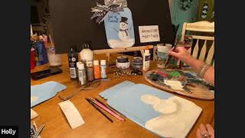 December 2020 Paint 'n Sip with Holly Ertter.