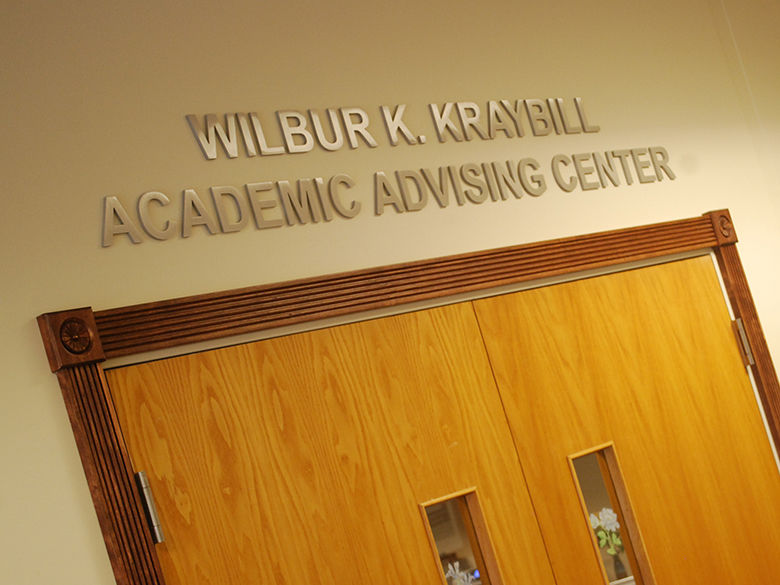 Entrance to the Advising Center
