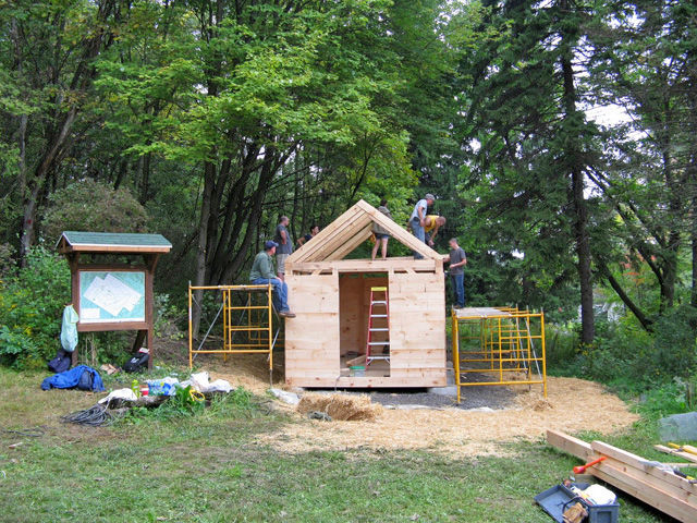 Construction of the Thoreau Cabin