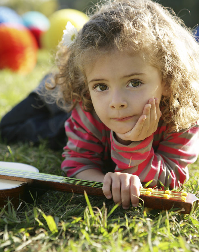 Small child reading