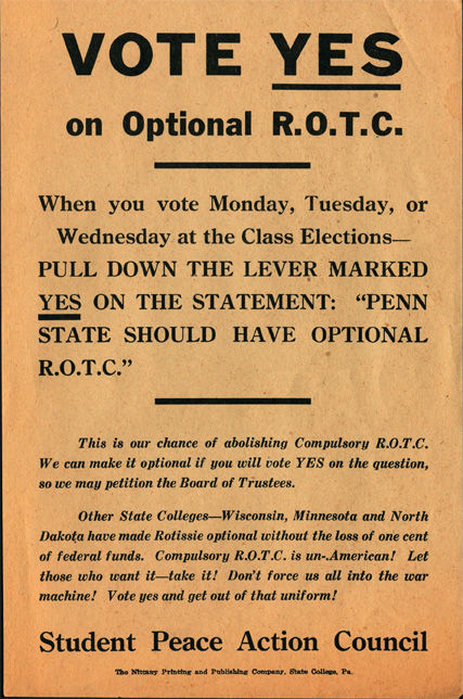 Vote Yes to Optional ROTC