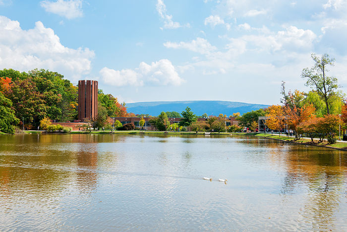 Reflecting Pond and Eve Chapel Fall Photo