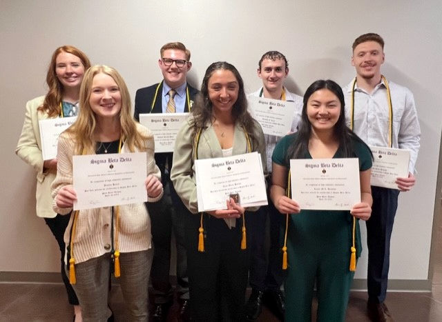 Seven Penn State Altoona students inducted into business honor society in spring 2023
