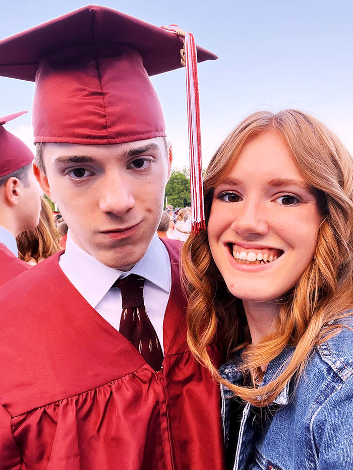 Sydney and Carson at Carson’s high school graduation