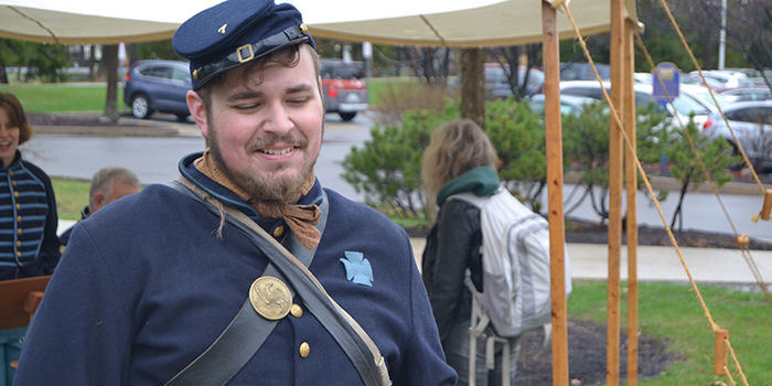 Performer at History encampment