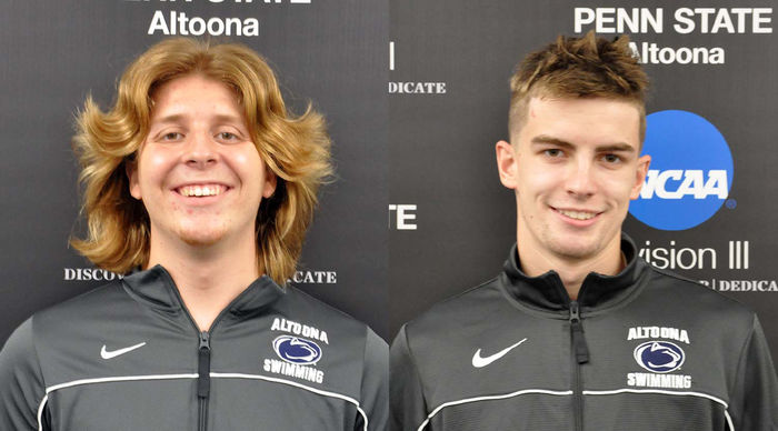Penn State Altoona student-athletes Isaac Swanson and Luke Pletz