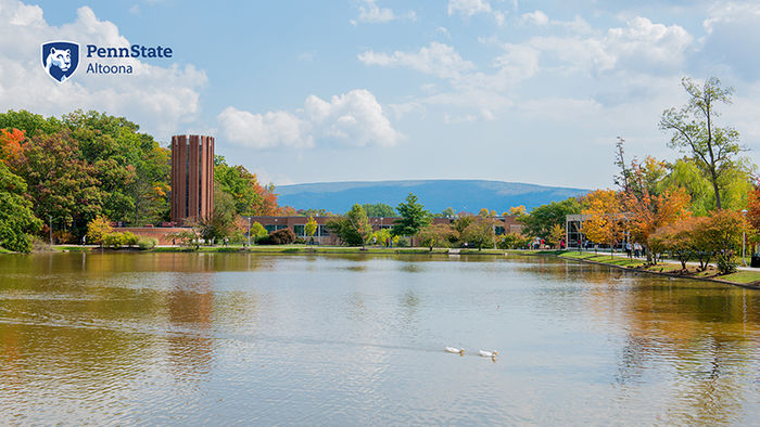 Zoom Background: Reflecting Pond and Eve Chapel