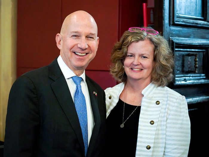 Carolyn Mahan and Jack Markell, U.S. ambassador to Italy