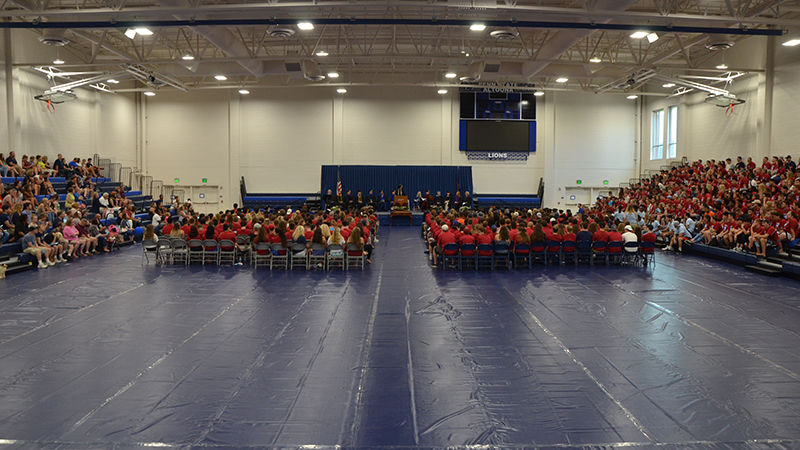 First year students and their families participate in Academic Convocation