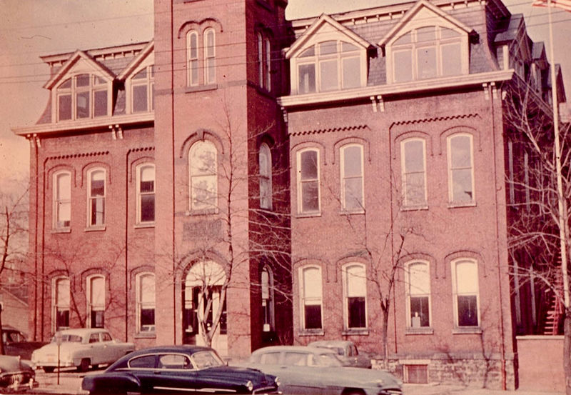 Vintage photo of the Webster School Building in Altoona