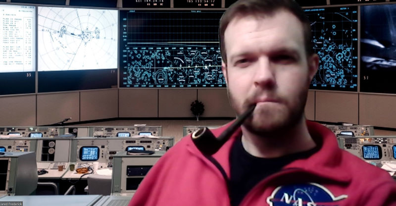 Jared Frederick in NASA gear