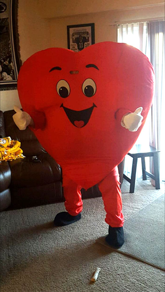 Craig Smith heart costume