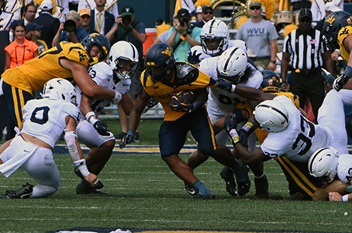 Penn State defense stops West Virginia running back