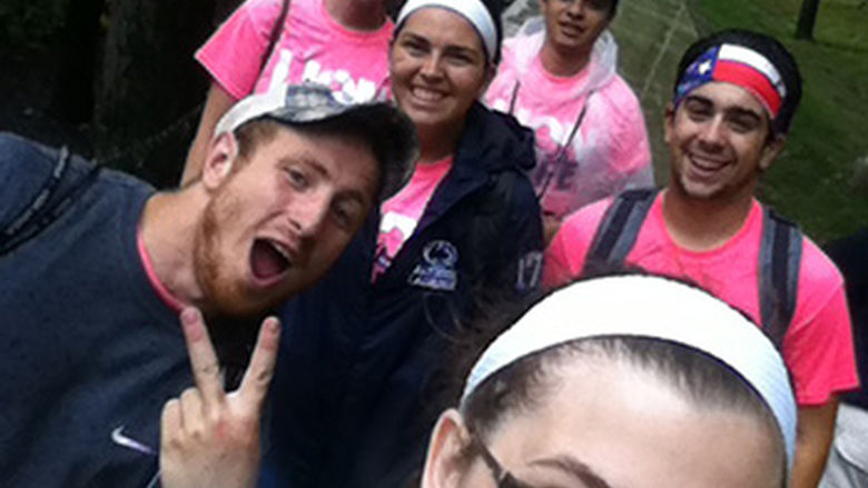 Meghan Delsite with Penn State Altoona Orientation Leaders