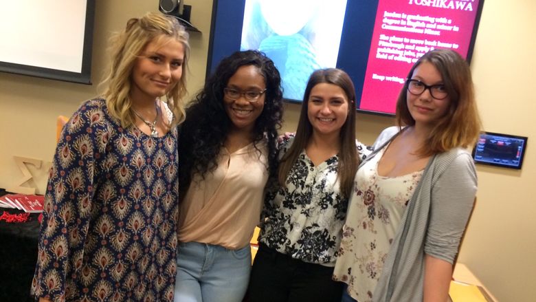 Sigma Tau Delta students