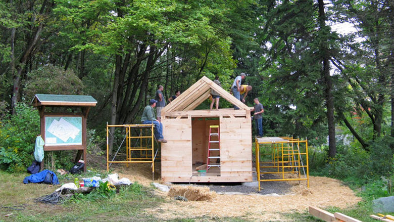 Construction of the Thoreau Cabin