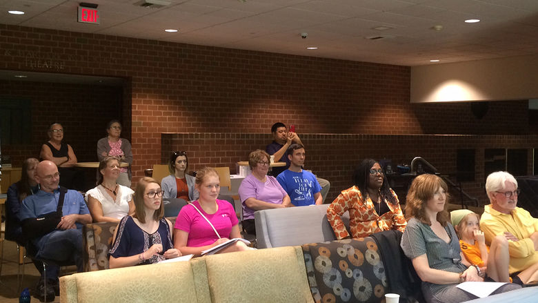 The audience at the celebration of Erin Kelly's Chapbook