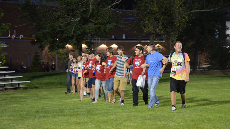 Students enjoy Playfair, an orientation tradition
