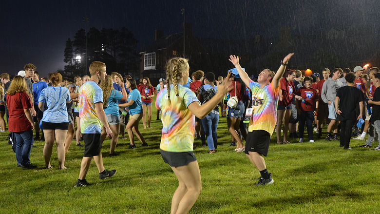 Students enjoy Playfair, an orientation tradition