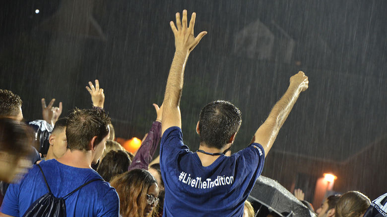 Students enjoy Playfair, an orientation tradition
