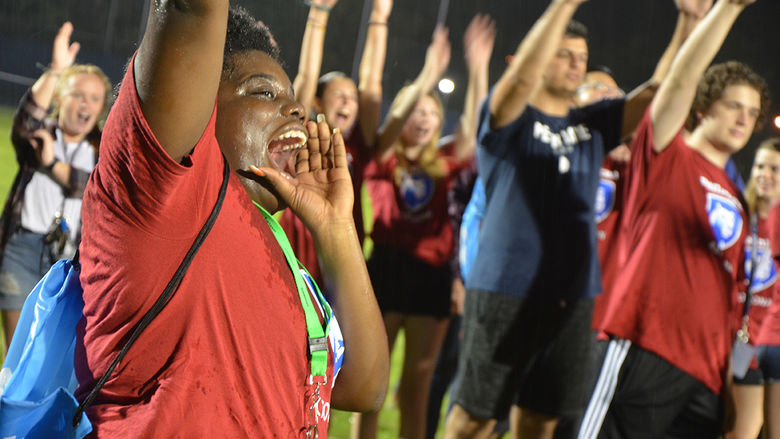 Students enjoy Playfair, an orientation tradition
