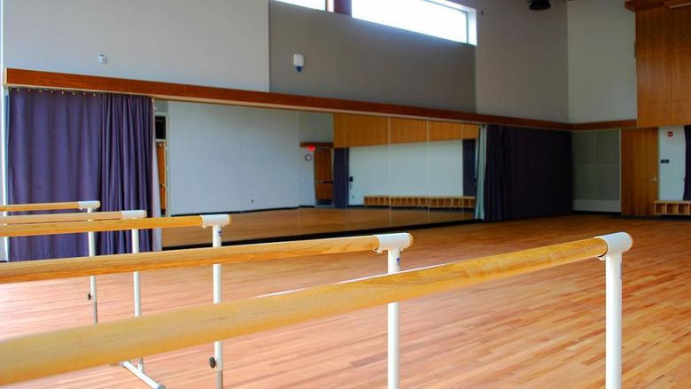 The dance Studio in the Misciagna Family Center for Performing Arts