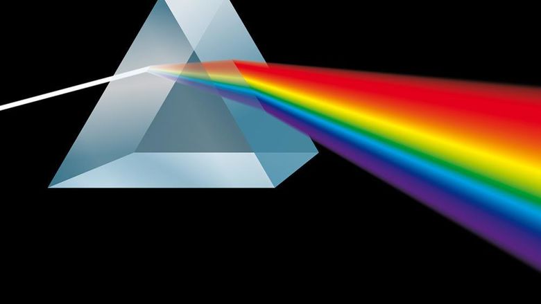 Images inspired by the cover of Dark Side of the Moon by Pink Floyd