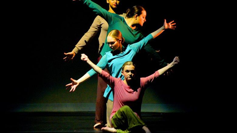 Three Ivyside Dance Ensemble performers
