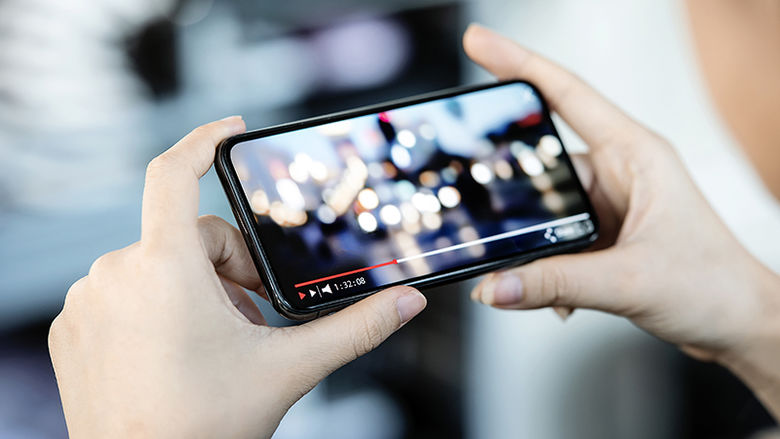 Recording a video on a smart phone