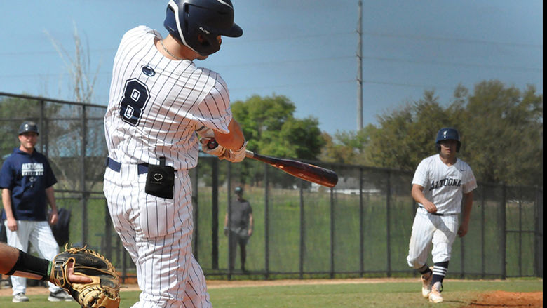Penn State Altoona student-athlete Jake Hillard at bat