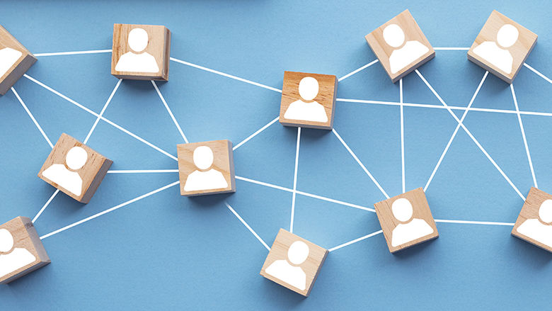 People blocks all connected