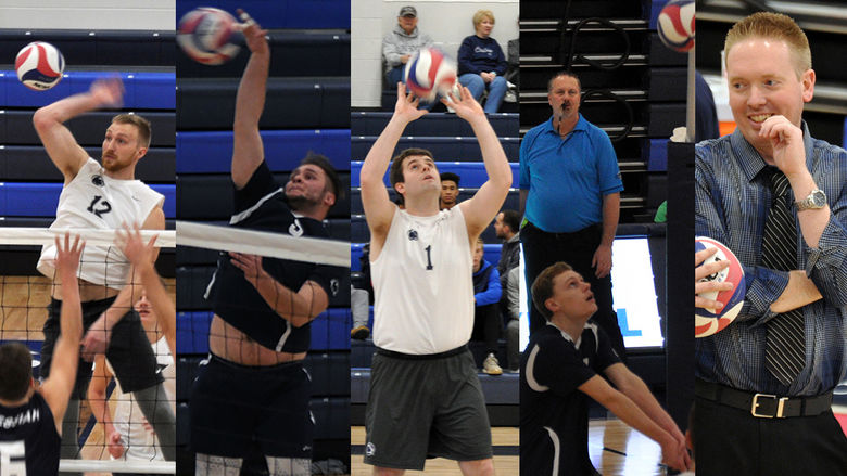 Penn State Altoona Men's Volleyball Players and Coach