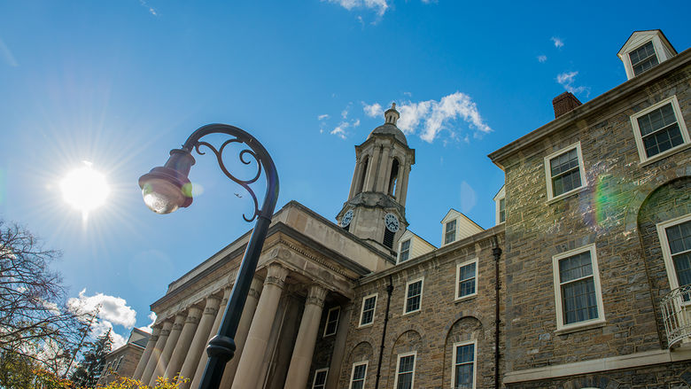 Old Main in the sun